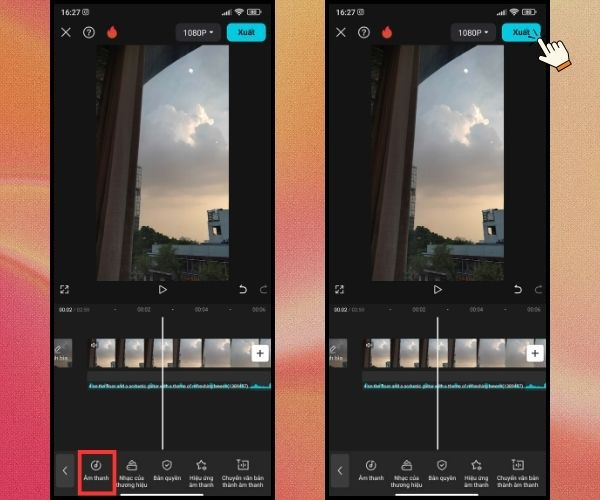 Cách ghép nối 2 hoặc nhiều video trên CapCut bước 5