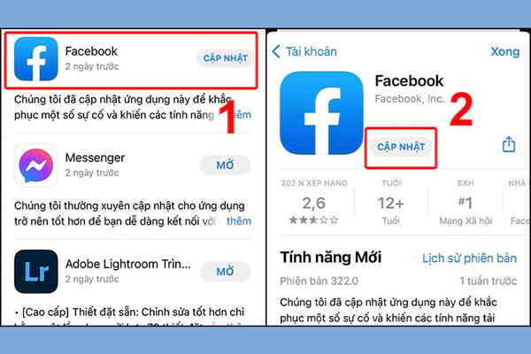 Không mở được Messenger từ Facebook Không mở được Messenger từ Facebook