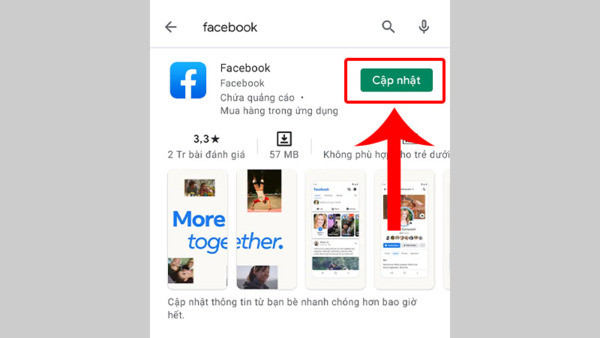 Không mở được Messenger từ Facebook Không mở được Messenger từ Facebook