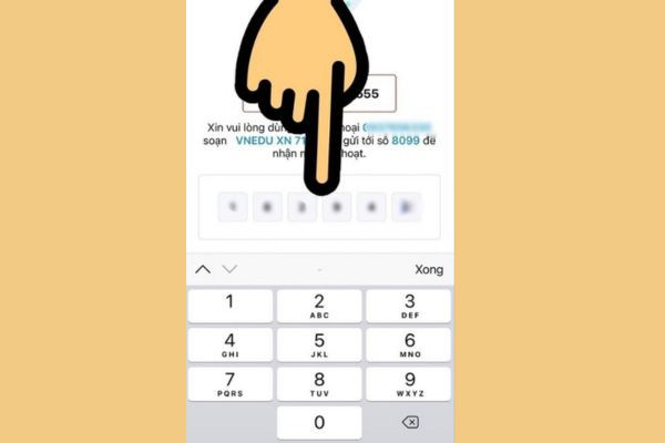 Cách lấy lại password của vnEdu bằng ứng dụng bước 3