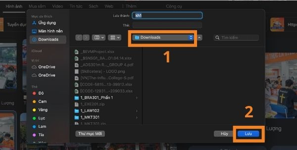 Cách lưu ảnh trên MacBook