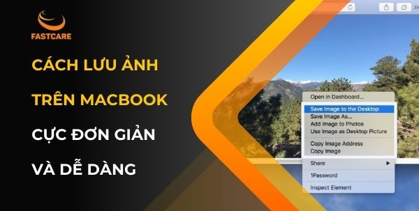 Cách lưu ảnh trên MacBook