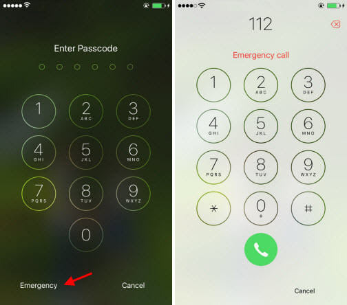 Cách mở khóa iPhone bằng cuộc gọi khẩn cấp bước 4