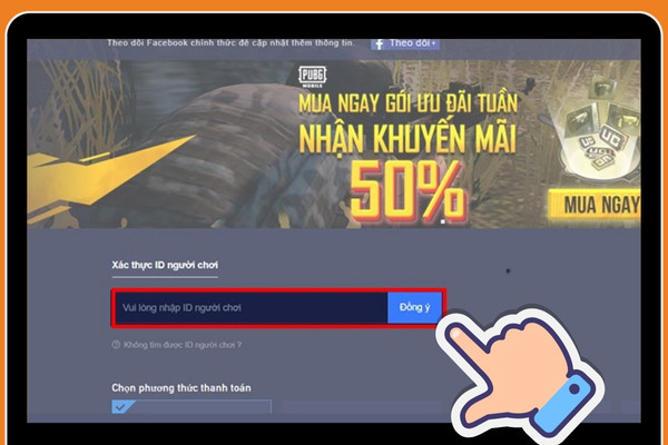 Cách nạp UC PUBG mobile qua website của VNG B3