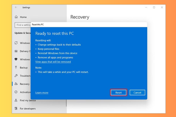 Cách reset Windows 11 không mất dữ liệu B6