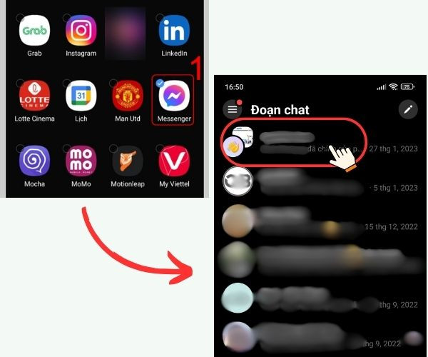 Cách tắt thông báo từ các kênh trên Messenger bước 1 Cách tắt thông báo từ các kênh trên Messenger bước 1