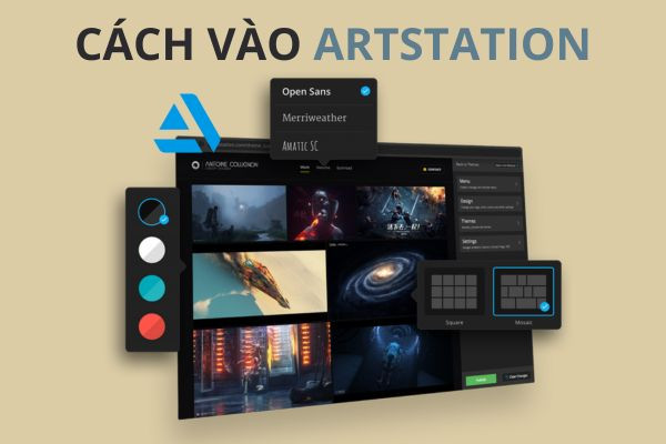 Cách vào ArtStation