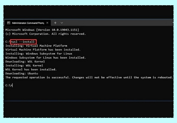 cách cài đặt Windows Subsystem for Linux B2