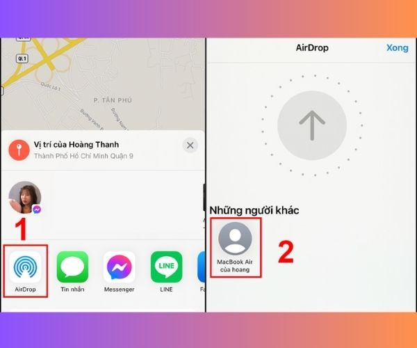 Không thể chia sẻ vị trí trên iPhone