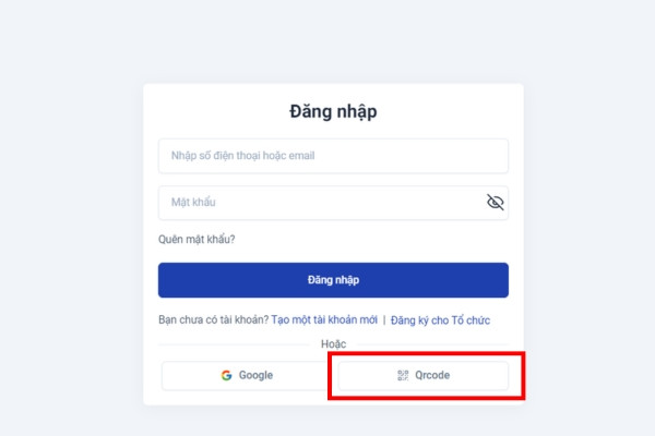 Đăng nhập bằng QR code B1