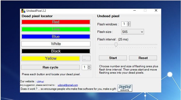 Dead Pixel Locator
