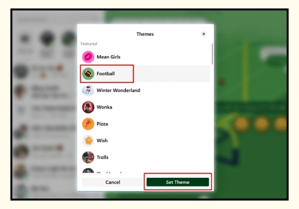 Đổi chủ đề đoạn chat bằng ứng dụng Messenger b3
