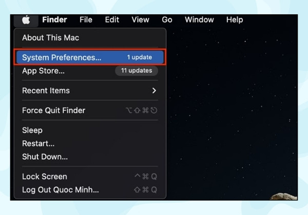 Đối với MacOS bước 1