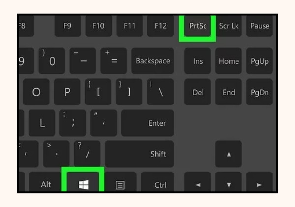 Dùng tổ hợp Windows + Print Screen