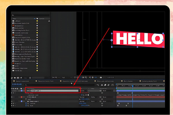 Cách mở Effect Control trong After Effect