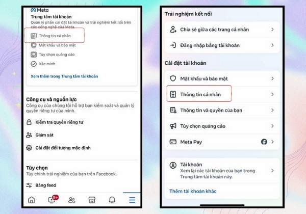 khôi phục cài đặt gốc Facebook
