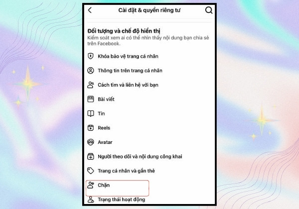 khôi phục cài đặt gốc Facebook