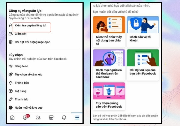 khôi phục cài đặt gốc Facebook