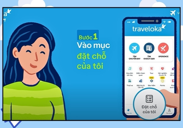 Hướng dẫn chi tiết cách thay đổi thông tin hành khách trên Traveloka bước 1