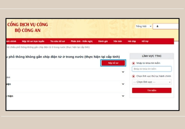 Hướng dẫn chi tiết cách thay đổi thông tin Passport online bước 7
