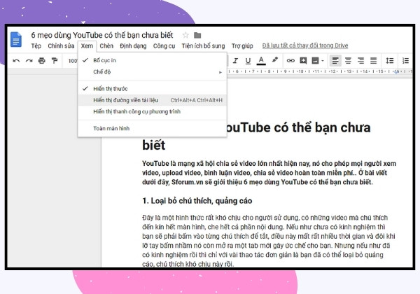 Hướng dẫn chi tiết cách thêm outline trong google docs bước 2 Hướng dẫn chi tiết cách thêm outline trong google docs bước 2