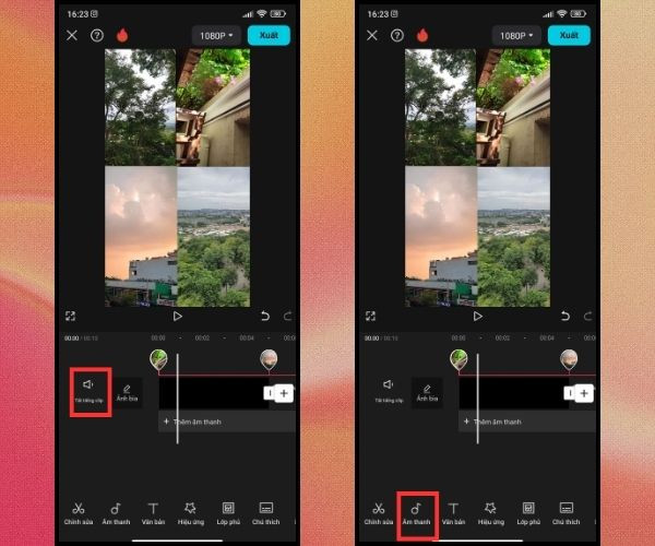 Hướng dẫn ghép 4 video vào 1 khung trên Capcut bước 8