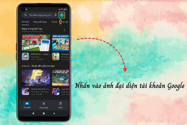 Hủy trên ứng dụng CH Play bước 2 Hủy trên ứng dụng CH Play bước 2