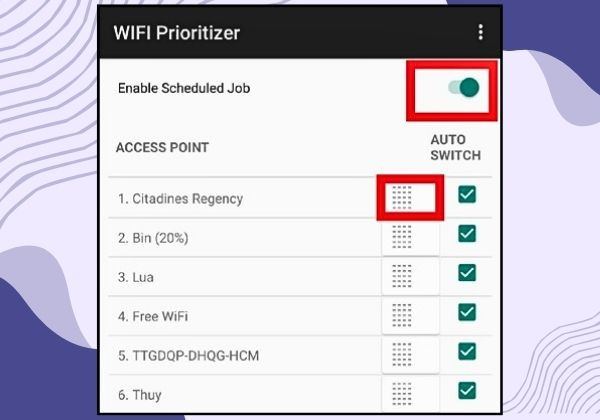 Cách cài đặt ưu tiên mạng Wifi