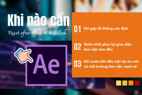 Reset After Effect về mặc định