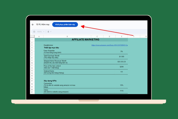 Khôi phục Google Sheet đã xóa vĩnh viễn
