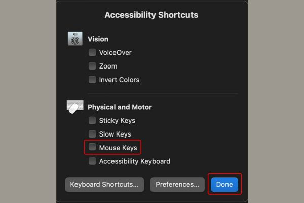 Bàn phím MacBook không gõ được số