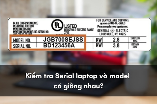 Kiểm tra model laptop