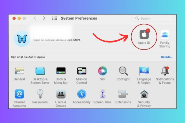 Kiểm tra tài khoản iCloud và pass Bios MacBook bước 2