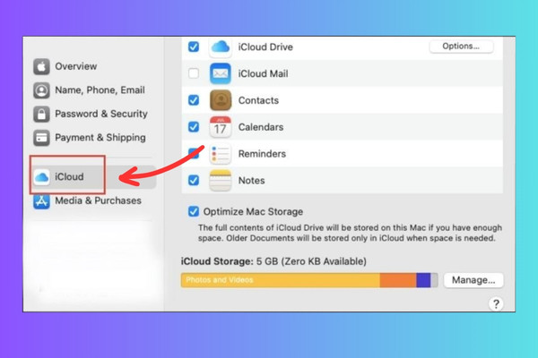 Kiểm tra tài khoản iCloud và pass Bios MacBook bước 3