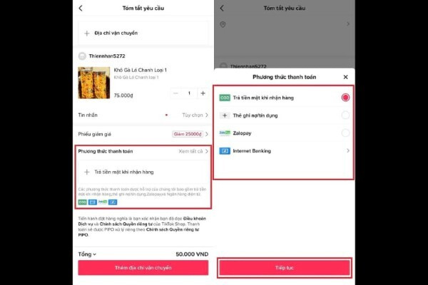 Tiktok hoàn tiền trong bao lâu