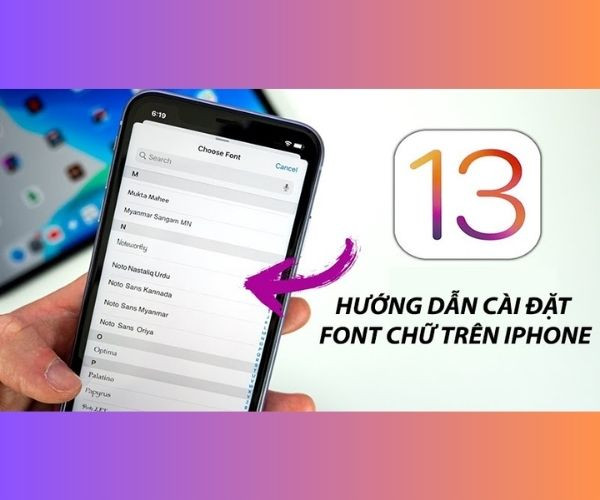 Cách đổi phông chữ trên iPhone