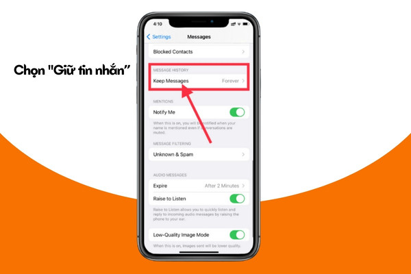Tin nhắn âm thanh trên iPhone lưu ở đâu
