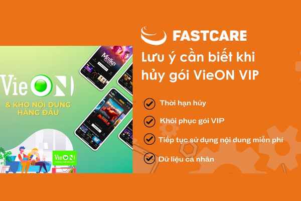 Lưu ý cần biết khi hủy gói VieON VIP Lưu ý cần biết khi hủy gói VieON VIP