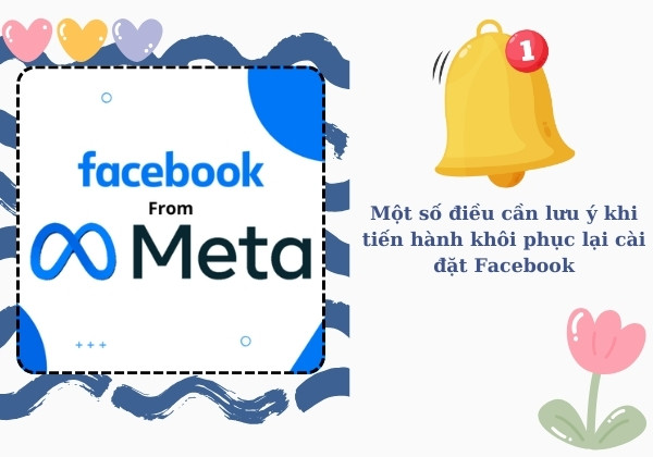 khôi phục cài đặt gốc Facebook