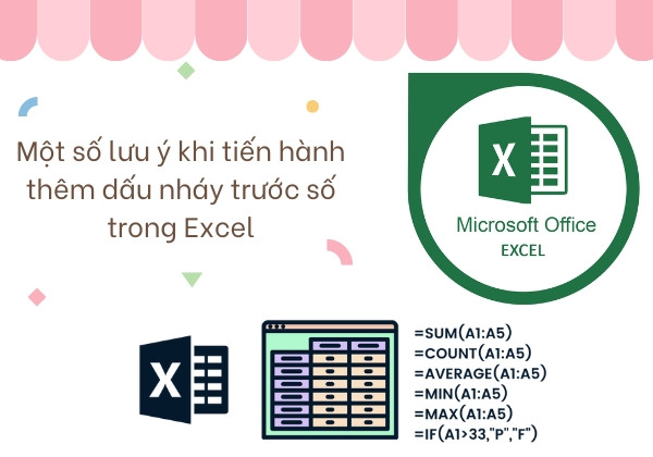 Cách đánh dấu nháy trước số trong Excel có mã VBA