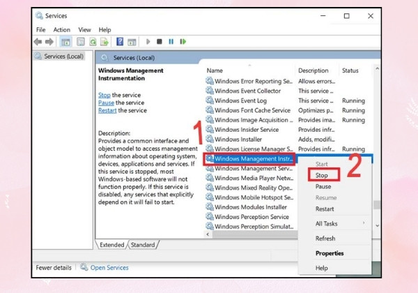 Ngừng các phần mềm chạy ngầm bằng Task Manager bước 4