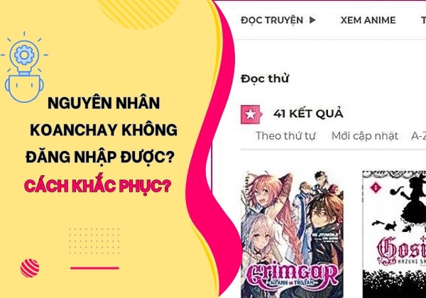 Koanchay không đăng nhập được
