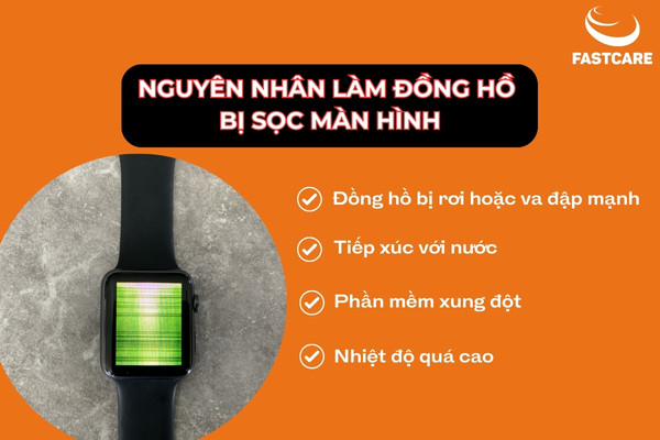 Đồng hồ thông minh bị sọc màn hình Đồng hồ thông minh bị sọc màn hình