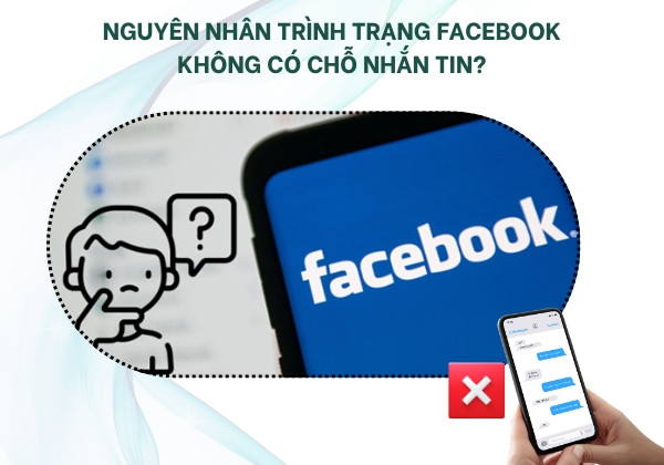 Nguyên nhân trình trạng Facebook không có chỗ nhắn tin?
