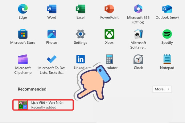 Cách xem lịch âm trên Windows 10