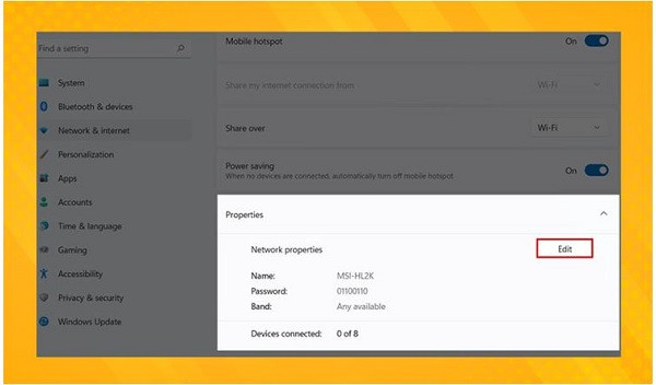 Phát wifi từ laptop win 11 b4