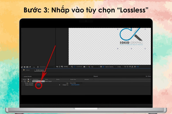 Xuất file không nền trong After Effect