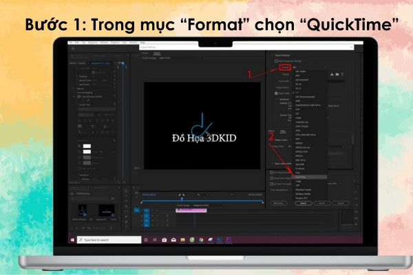 Xuất file không nền trong After Effect