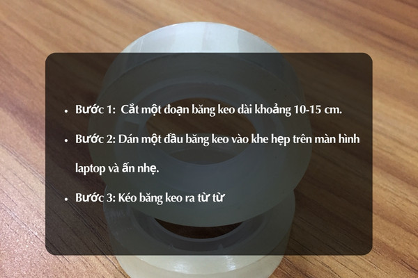 Sử dụng băng keo