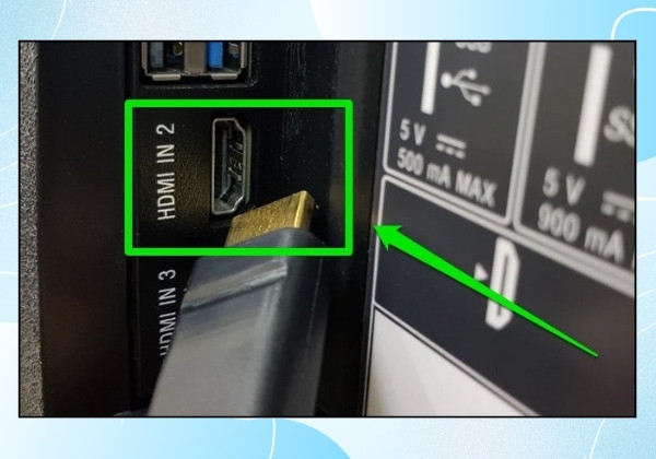 Sử dụng cổng HDMI để kết nối bước 1